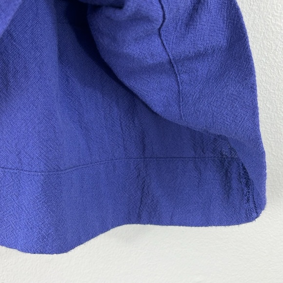 Soft Surroundings Blue Purple 100% Cotton Tiered Scoop Neck Top Womens Size 1X - Picture 8 of 8